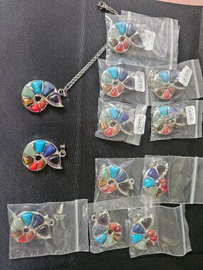 Chakra Nautilus Pendant Lot 12 Crystal Necklace Bulk Resale